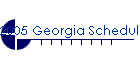 2005 Georgia Schedule